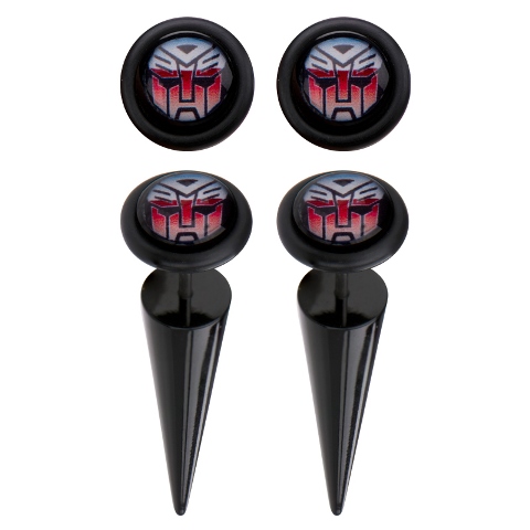 Tfmaft01-18pr Acrylic Faux-tapers With Autobot Logo Fronts, 18g