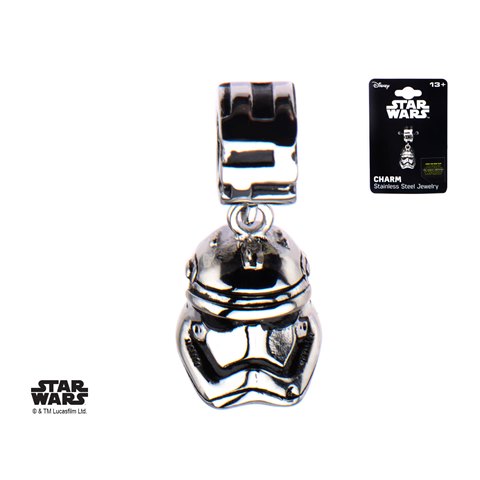 Sw7stch01 Episode 7 Stormtrooper Dangle Bead Stainless Steel Charm