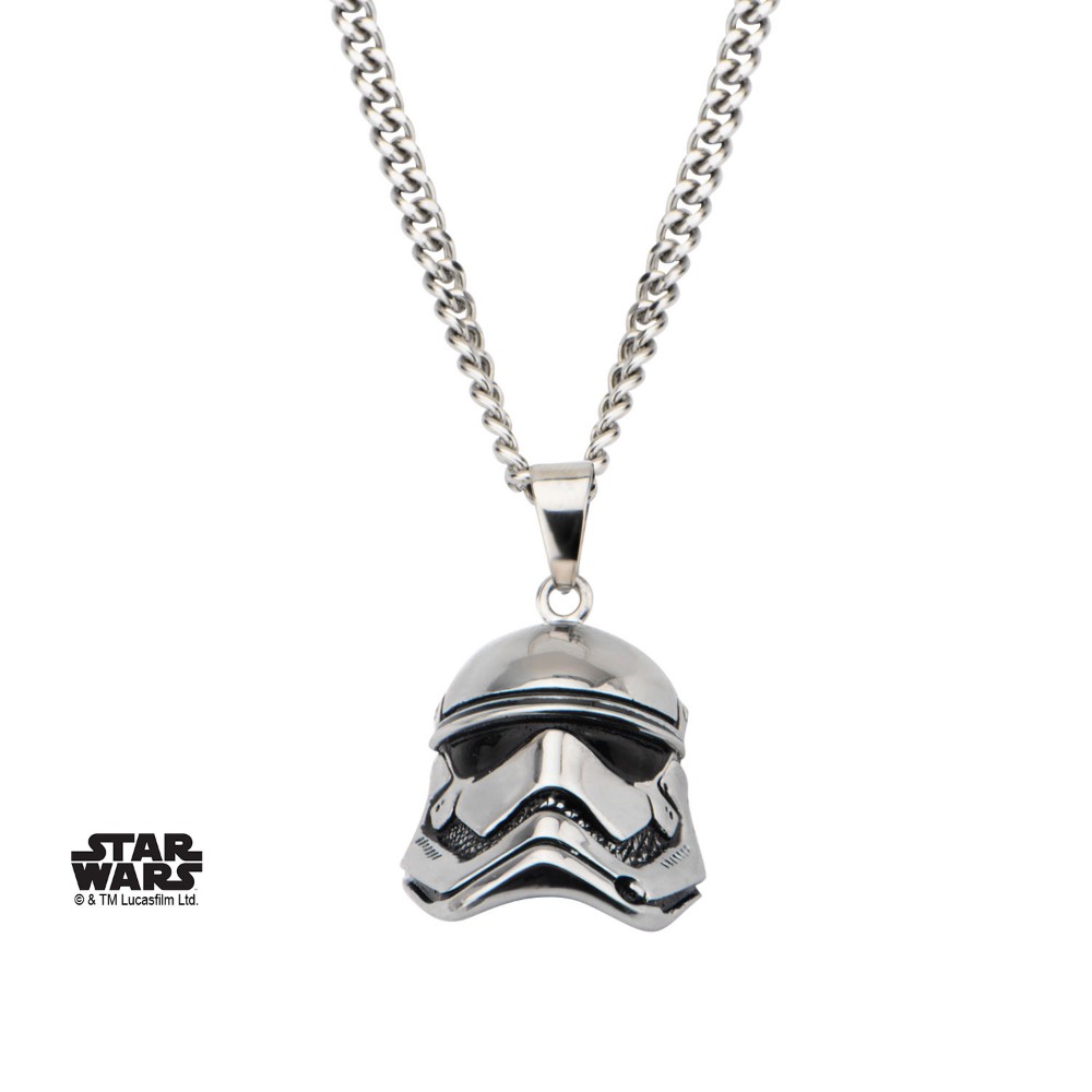 Sw7st3dpnk01 Episode 7 Stormtrooper 3d Stainless Steel Pendant With Chain