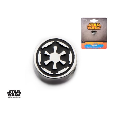 Swisch02 Galactic Empire Symbol Bead Stainless Steel Charm