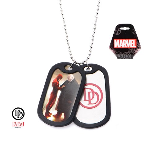 Ddvldt01 Daredevil Graphic Logo Front Double Dog Tag 316l Stainless Steel Necklace
