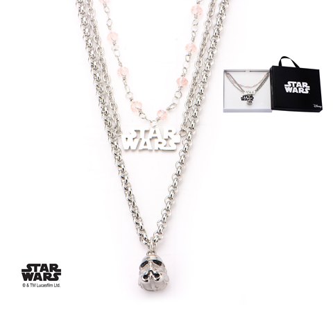 Swtwstlgtnkp Stormtrooper Three-tiered Stainless Steel Necklace