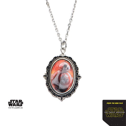 Sw7bb8prtpnk01 Bb-8 Cameo Stainless Steel Pendant, 18 With 3 In. Extender