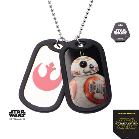 Sw7bb8dtmlt01 Episode 7 Bb-8 Stainless Steel Necklace With Rubber Silencer Double Dog Tag