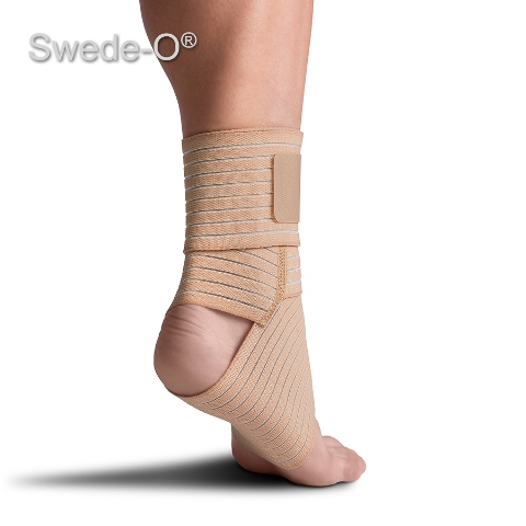 79052 Elastic Ankle Wrap, Beige - Small-medium