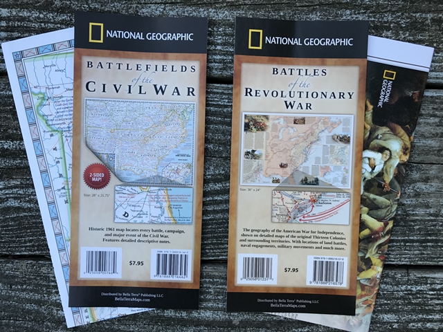 H10590f Military History Map Pack - Battles Of The Revolutionary & Civil Wars