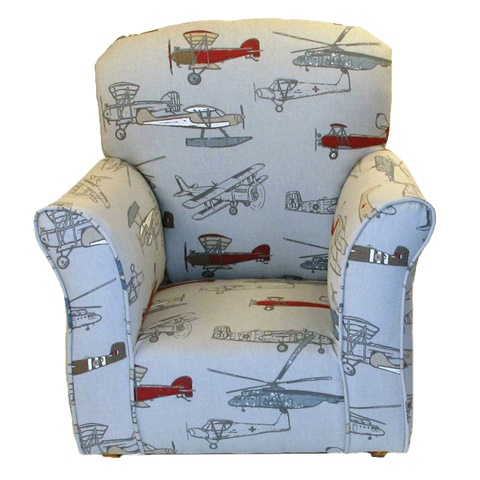 Cr1000ap Toddler Rocker In Airplaine Printed Cotton
