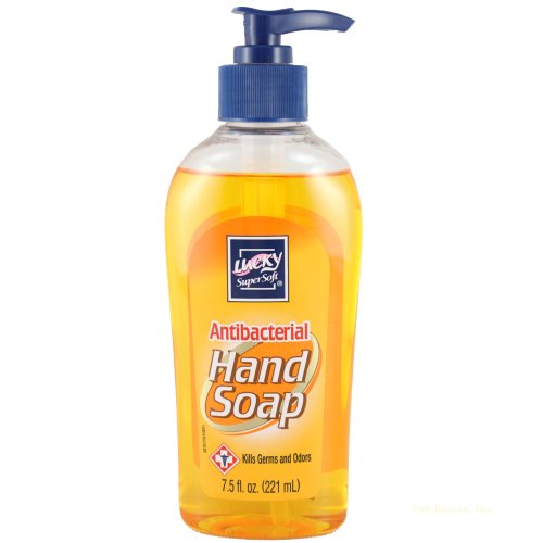 Bpump 8 Oz Lucky Super Soft Antibacterial Hand Soap Pump, Case Of 12