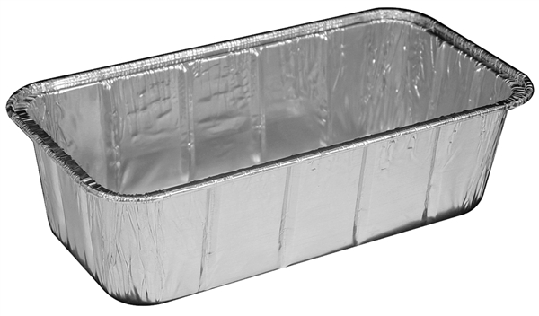 B608 2 Lbs Aluminum Foil Loaf Pan, 4 X 8 X 2 In. - Case Of 300