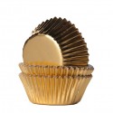 0.5 X 1 In. Gold Foil Disposable Baking Cup, Case Of 72