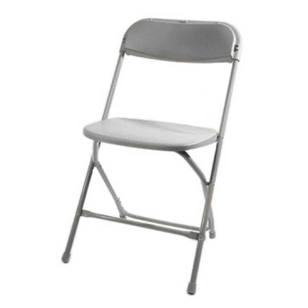 Mp101-gray Poly Performance Folding Chair Gray - 500 Lbs