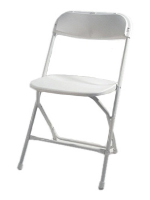 Mp101-white Poly Performance Folding Chair White - 500 Lbs