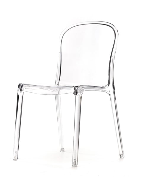 Genoa Polycarbonate Dining Chair - Clear