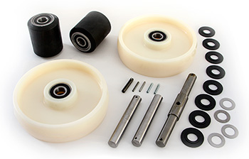 Gwk-tm-ck Tm, M & J Hand Control Complete Wheel Kit For Manual Pallet Jack - Black