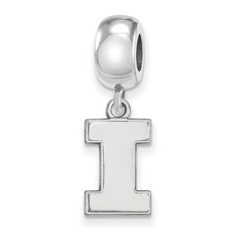 UPC 740702000082 product image for Sterling Silver University of Illinois Small Dangle Bead Charm | upcitemdb.com