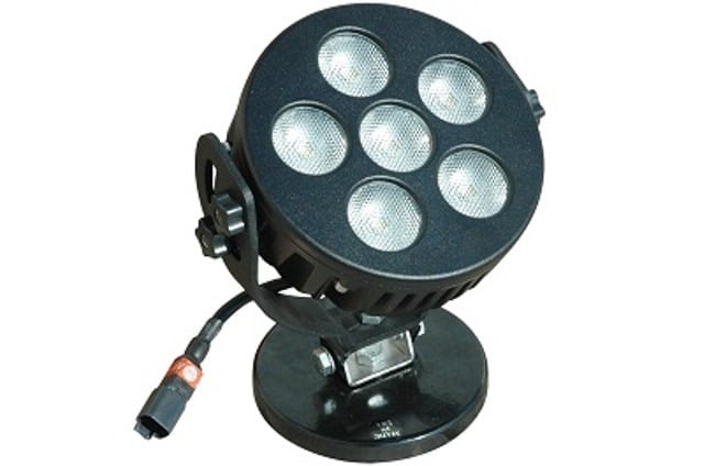 Aml-led-6r-m-black-s-cp 12v Dc & 60 Watt Adjustable Led Engine Bay Light, Magnetic Base Aluminum Housing - Black Spot Cigarette Plug