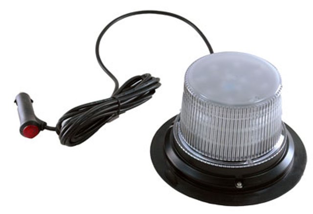Cl1b-m-amb Class 1 Led Beacon With 30 Strobe Light Patterns Magnet Mount, Cigarette Plug Cord - Amber