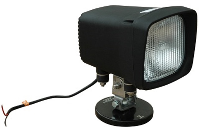 12 - 24v Dc & 50 Watt Hid Black Led Light With 200 Lbs Grip Magnetic Base & 16 Ft. Cord Cigarette Plug, 4500 Lumen, 340 X 340 Ft. Spot