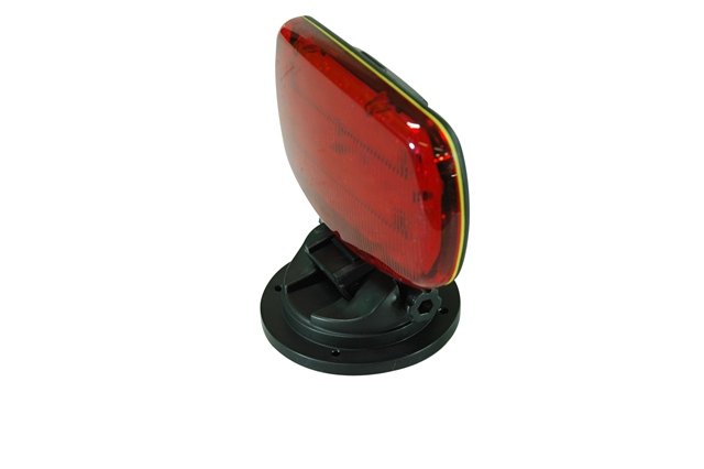 Sl-alm-r Battery Powered Led Strobe Light With Adjustable Locking Magnetic Base, Red Lens