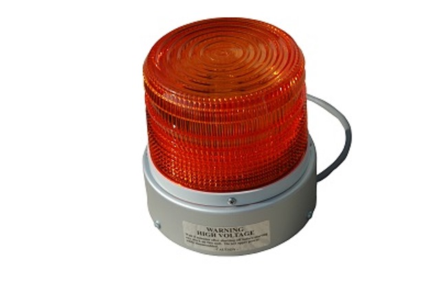 Sledb-110v-amb 110v Strobe Light, Permanent Mount, 88 Flashes Per Minute - Amber