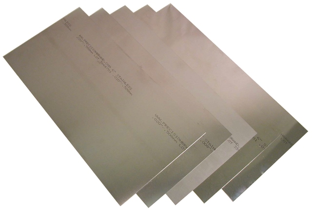 22445 Stainless Steel Shim Assortment - 8 Thicknesses, 6 X 12 In.
