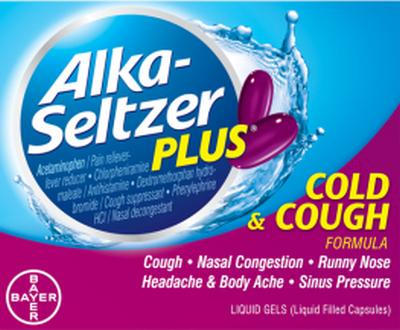 Alka-seltzer 55534 Plus Cold & Cough Liquid Gels