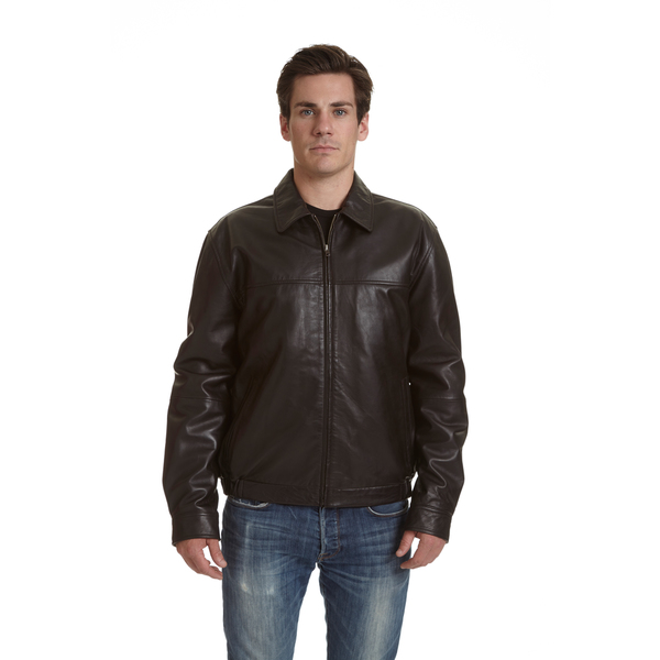 Unbeatable Where The Is Truly Excelled M2003nzb Mens Big Tall Shirt Collar Leather Jacket Brown 4xl