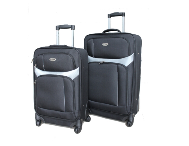 O Rsi-1121-bk 2 Piece Luggage Set, Black