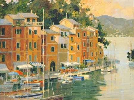 UPC 647191000053 product image for Tangletown Fine Art Portofino View by Marilyn Simandle Poster Frame - 18 x 24 x  | upcitemdb.com