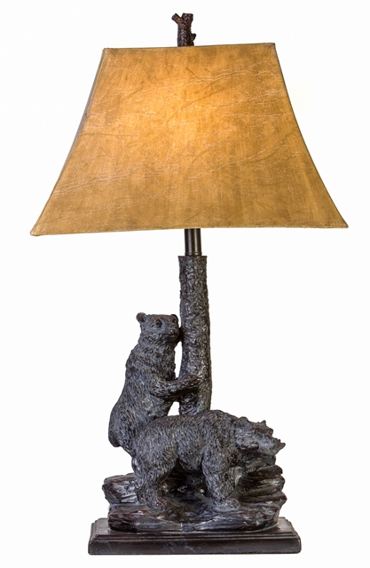 Cl5010 31 In. Double Bear Table Lamp