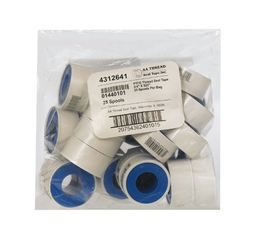 01440101 Thread Seal Tape 0.75 X 520 In. - Pack Of 25