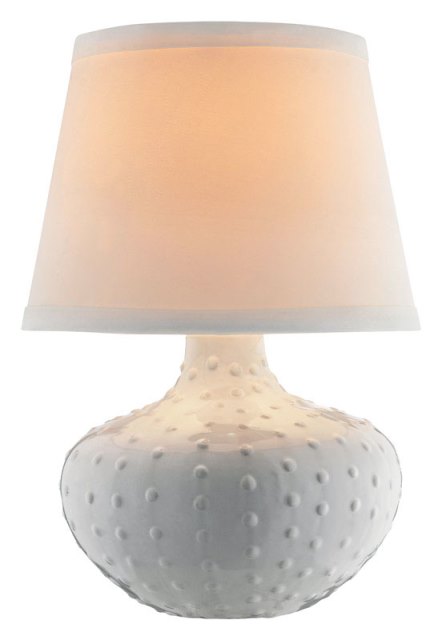 18411-002 Ceramic Accent Lamp White
