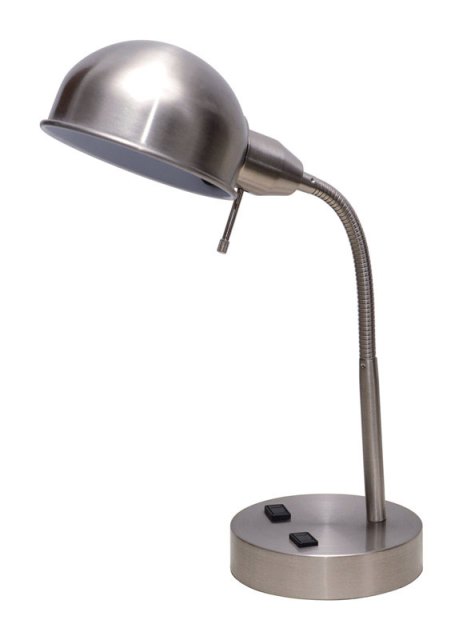 19316-000 Desk Pharmacy Lamp Brushed Steel