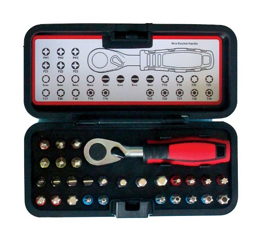Dr71499 Screwdriver & Mini Ratchet Set 28 Per Case - Pack Of 8