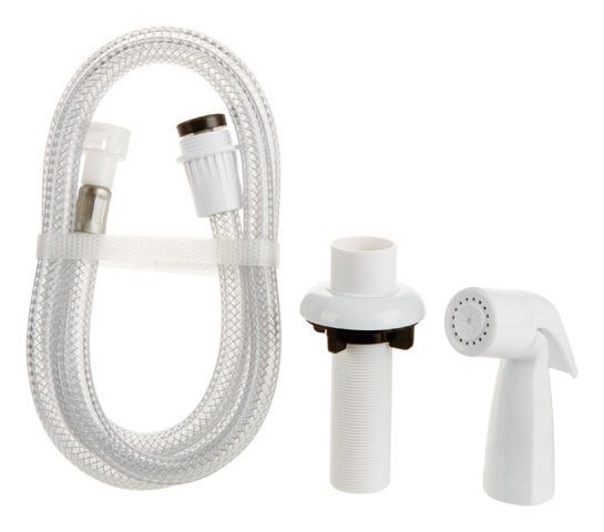 B & K A664278nwh Spray & Hose assembly Kitchen Faucet White