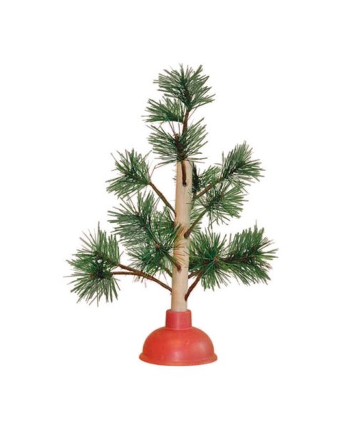 66001 15 In. Redneck Plunger Christmas Tree - Pack Of 12