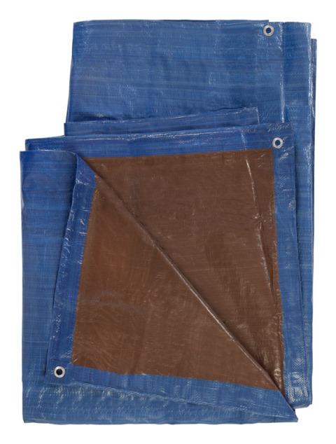 Projbb2030 Poly Tarps Blue & Brown - 20 X 30