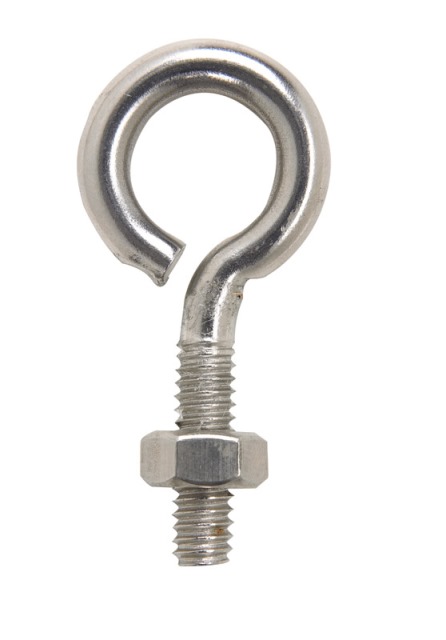 02-3456-435 Bolt Eye Closed With Stainless Steel Hex Nut 0.25 X 2 In. - Pack Of 10