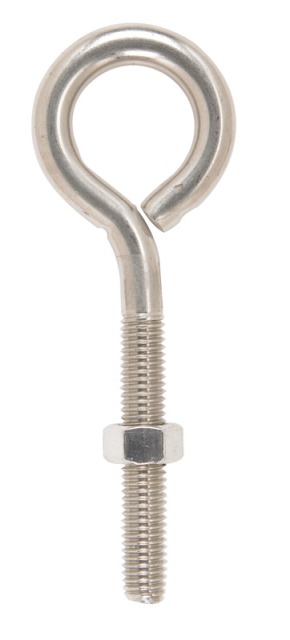 02-3456-457 Bolt Eye Closed With Stainless Steel Hex Nut 0.50 X 6 In. - Pack Of 5