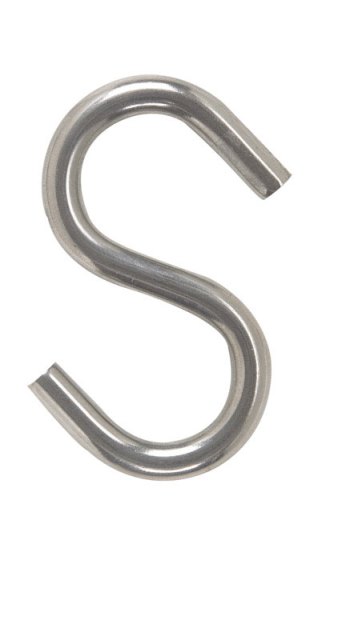 02-3483-355 S Peg Medium Wire Stainless Steel Hook 0.272 X 2.75 In. - Pack Of 20