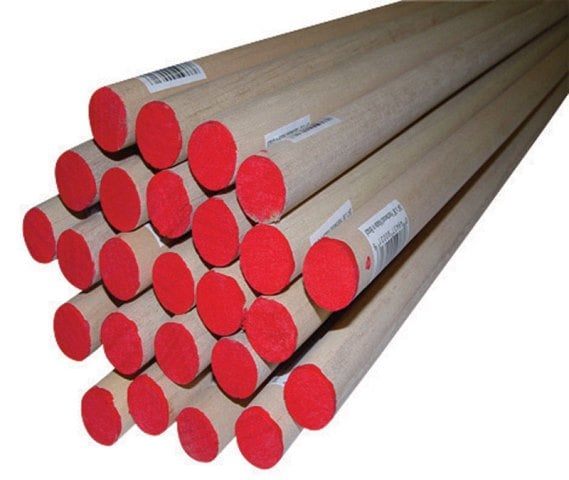 02534-r0048c1 0.75 X 48 In. Thunderbird Forest Dowels Hardwood Red - Pack Of 8