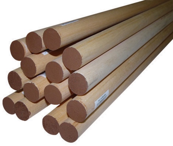 02578-r0048c1 0.88 X 48 In. Thunderbird Forest Dowels Hardwood Brown - Pack Of 6