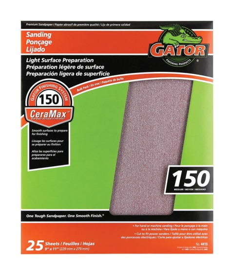 3405 150 Grit Sandpaper - Pack Of 25