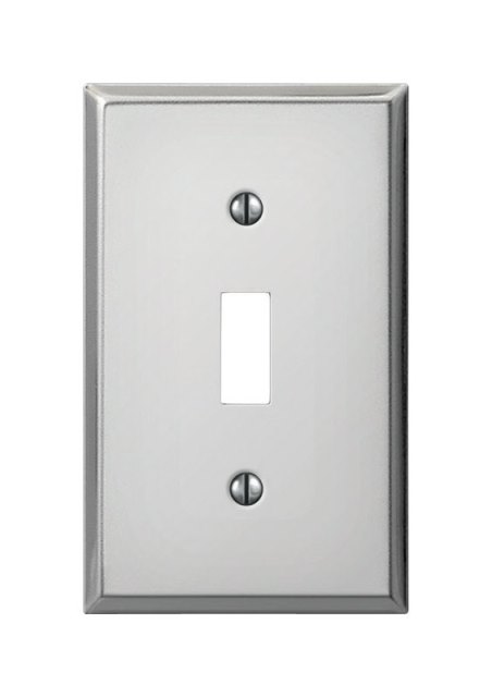 C983tch 1 Toggle Stamped Steel Wall Plate Pro-polished Chrome