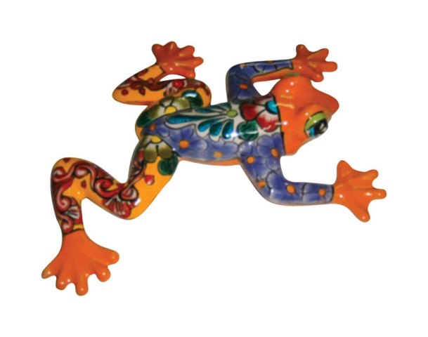 Apd004080 8 In. Talavera Wall Frog - Pack Of 4