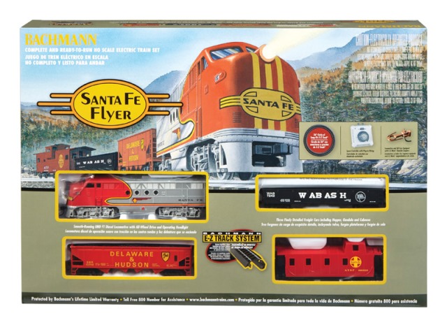 00647 Santa Fe Flyer Ho Scale Electric Train Set