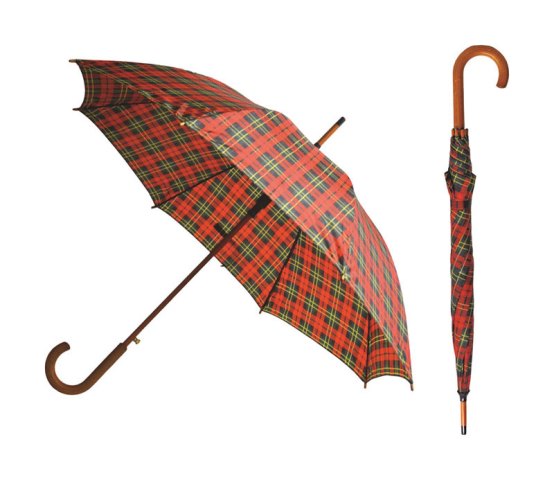48128 46 In. Red & Green Plawood Umbrella - Pack Of 16