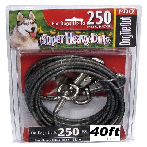 Q6840-000-99 40 Ft. Super Beast Dog Tie Out Cable - 2xl