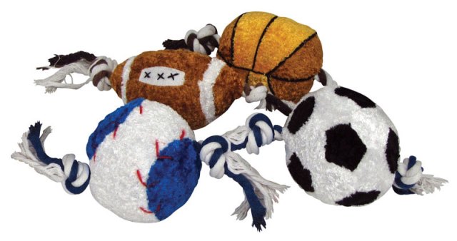 08874 Plush Rope Sports Ball Toy