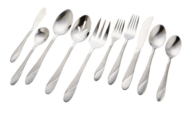 UPC 719978326486 product image for Cambridge 32645CSLG13 Swirl Flatware Set 45 Piece | upcitemdb.com